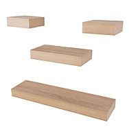 Hudson Narrow Oak Effect Floating Shelf Set of 4