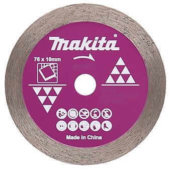 Makita D-77263 76mm Continuous Rim Diamond Wheel For Tile & Masonry (Fits DMC300)