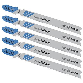 Bosch T 121 AF Jigsaw Blades Speed for Metal 5 Pack 2 608 636 699