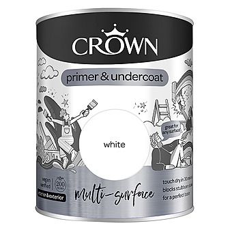 Picture of Crown Multi-Surface Stain Block Paint Primer & Undercoat White