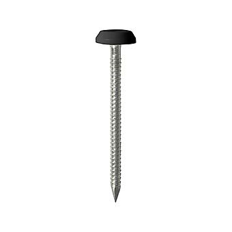 Timco Polymer Headed Pins Black 40mm 50pk (Polytop)