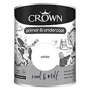 Crown White Paint Primer & Undercoat for Wood & MDF