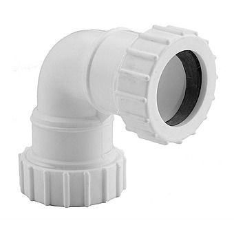 Picture of 90 Degree Waste Compression Knuckle Bend White