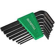 Faithfull 8 Piece Imperial Short Arm Hexagon Key Set FAIHS8AF