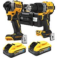 DeWalt DCK2050H2T 18V XR Twinpack DCD805+DCF850 & 2 x 5.0Ah PowerStack Batteries