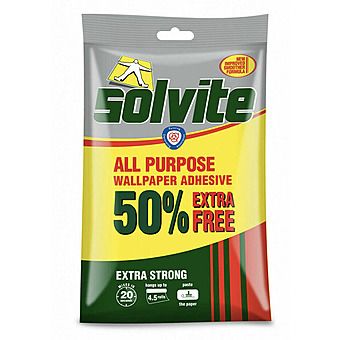 Solvite Wallpaper Adhesive - up to 4.5 Rolls