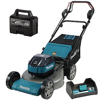 Makita LM004JM101 64Vmax 53cm Self-Propelled Steel Deck Lawnmower 1x 4.0Ah Battery