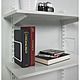 Twin Slot Shelving Bookends 250mm White Pair