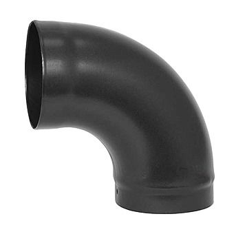 Vitra Flue 6 Inch 90 Degree Black Bend Pipe