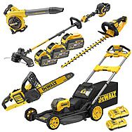 DeWalt 54V XR FlexVolt 5 Piece Ultimate Garden Kit with 3x 9.0Ah Batteries