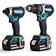 Makita DLX2180TJ 18V Cordless Brushless Kit DHP484 Combi Drill &amp; DTD153 Impact Driver With 2 x 5.0Ah Batteries