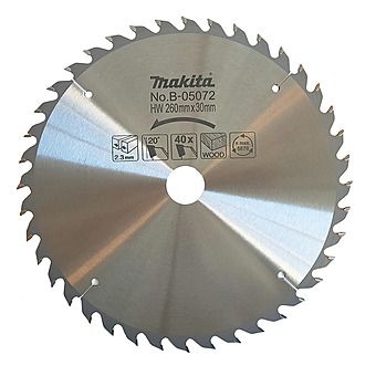 Makita B-05072 260x30mm 40T Circular Saw Blade