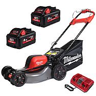 Milwaukee M18 F2LM46-802 46cm Lawn Mower 18V FUEL Dual Battery Self Propelled Lawnmower 2 x 8.0Ah Batteries | 4933492011