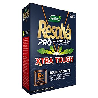 Resolva Pro Weedkiller 6x 100ml Liquid Sachets Xtra Tough