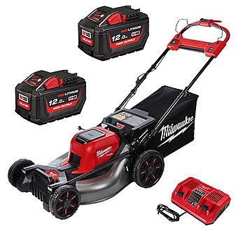 Milwaukee M18 F2LM53-122 53cm Lawn Mower 36V (2x18V) FUEL Dual Battery Self Propelled Lawnmower 2 x 12.0Ah Batteries | 4933479585