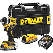 DeWalt DCF860E2T 18V XR 282Nm 1/4" Impact Driver with 2x 1.7Ah PowerStack Batteries