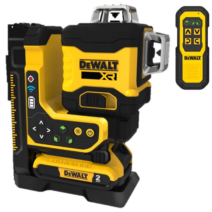 DeWalt DCLE34035D1 18V XR 3x360° Green Crossline 70m Remote Control