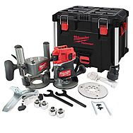 Milwaukee M18 FR12KIT-0P 18V FUEL 1/2" Variable Speed Plunge Router 12mm PACKOUT Case Body Only | 4933493305