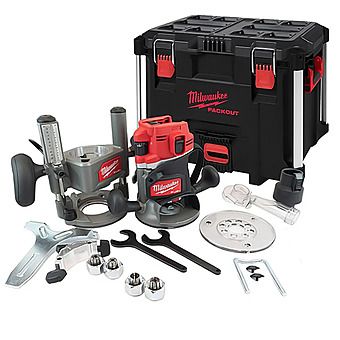 Picture of Milwaukee M18 FR12KIT-0P 18V FUEL 1/2" Variable Speed Plunge Router 12mm PACKOUT Case Body Only | 4933493305