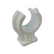 Plastic 15mm Open Snap On Pipe Clip 100 Pack