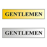 Gentlemen Bathroom Sign 220 x 60mm