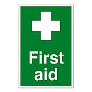 Centurion PVC First Aid Sign 300 x 200mm