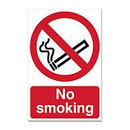 No Smoking Self-Adhesive Sign 20x30cm