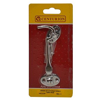 Centurion HE232P 100mm Chrome Plated Silent Pattern Cabin Hook