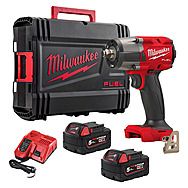 Milwaukee M18 FMTIW2F12-502X 18V FUEL 1/2" Impact Wrench With Friction Ring 2 x 5.0Ah Batteries | 4933478451
