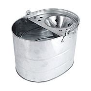 Traditional Heavy Duty Oval Galvanised Mop Bucket 