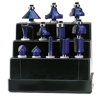 Draper 72892 12 Piece 1/4" TCT Router Bit Set
