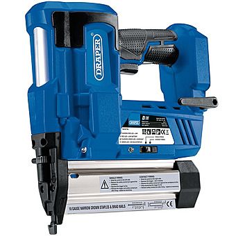 Draper 55740 D20 20V 18G Nailer/Type 90 Stapler - Body Only