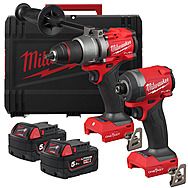 Milwaukee M18 ONEPP2A3-502X 18V FUEL ONE-KEY PowerPack Twinpack with 5.0Ah Batteries | 4933493245