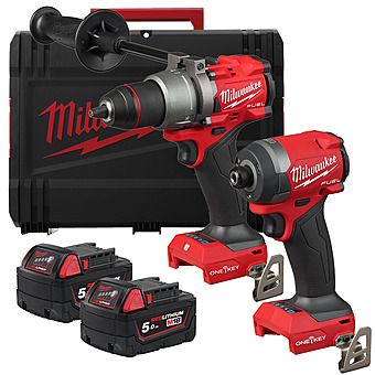 Picture of Milwaukee M18 ONEPP2A3-502X 18V FUEL ONE-KEY PowerPack Twinpack with 5.0Ah Batteries | 4933493245