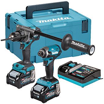 Makita DK0176G205 40Vmax XGT Impact Driver & Combi Drill Twinpack with 2 x 2.5Ah Batteries