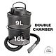 De Vielle AV006 25L Double Chamber Triple Filter Ash Vacuum