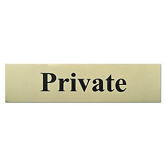 Private Sign - Gold - Self Adhesive - 20 x 5cm