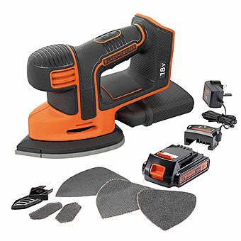 Black & Decker BDCDS18 18V Sanding Mouse Cordless Sander 1 x 1.5Ah Battery