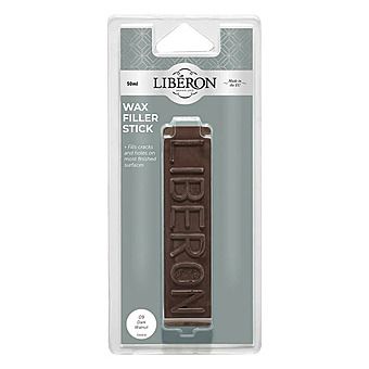 Liberon Wax Filler Stick 09 50g - Dark Walnut