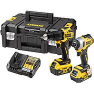 DeWalt DCK2062P2T 18V XR Combi Drill & Impact Driver Twinpack with 2x 5.0Ah Batteries