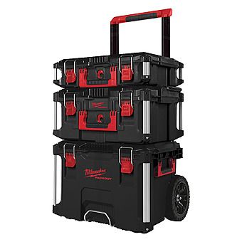 Milwaukee PACKOUT 3 Piece Trolley Tool Box Storage System Set | 4932464244