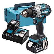 Makita DHP489RTJ 18V Brushless Combi Drill with 2x 5.0Ah Batteries