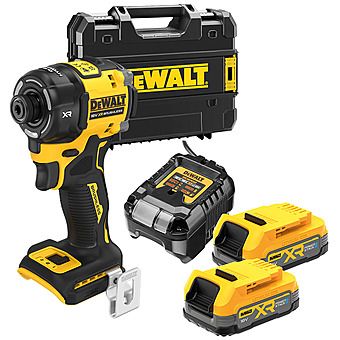 DeWalt DCF870E2T 18V XR 1/4" Quiet Hydraulic Impact Driver with 2x 1.7Ah PowerStack Batteries