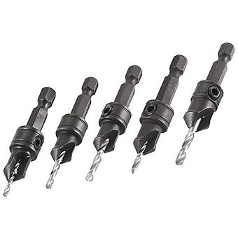 Trend Quick Release 5 Piece Countersink Drill Bit Set QR/CS/SET