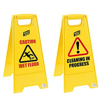 Caution Wet Floor / Cleaning In Progress A-Frame Warning Sign