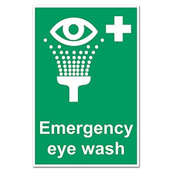 Emergency eye wash Station Sign 20 x 30cm Self Adhesive
