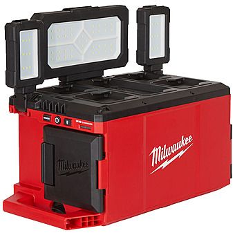 Milwaukee M18 POALC-0 PACKOUT Area Light and Charger 18V & 230V Body Only | 4933479583 