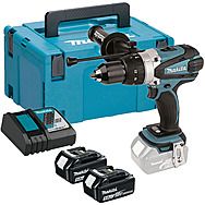 Makita DHP458RTJ 18V Cordless Combi Hammer Drill with 2x 5.0Ah Batteries