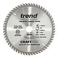 Trend 165mm x 20mm 60T Circular Saw Blade Extra Fine Finish CSB/16560