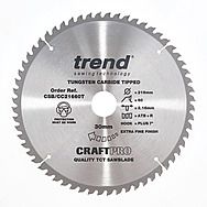 Trend CSB/CC21660T 216mm x 30mm 60T Circular Saw Blade